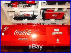 LGB #72428 Coca-Cola Starter Train set with track and power pack-RTR-ln w box