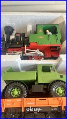 LGB 72430 G Scale Work Train Starter Set with Light & Smoke Complete In Box