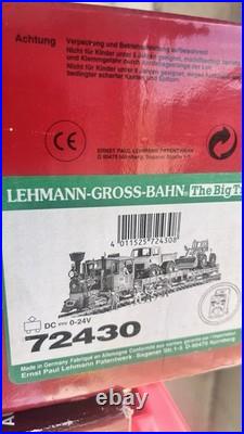 LGB 72430 G Scale Work Train Starter Set with Light & Smoke Complete In Box