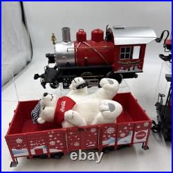 LGB 72510 G Gauge Coca-Cola Red Trunk Christmas Steam Train Super Set LN/Box