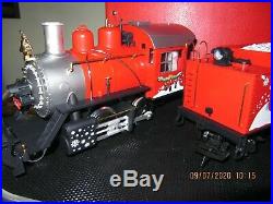 LGB #72510 G -Scale Coca-Cola Red Trunk Christmas Train Set NIB