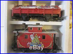 Lgb 72555 Christmas Santa Caboose Train Set