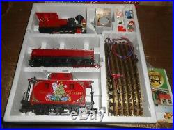 LGB 72555 Christmas Santa Caboose Train Set in Box G Scale