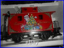 LGB 72555 Christmas Santa Caboose Train Set in Box G Scale