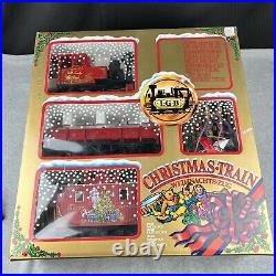 LGB 72555 Christmas Seasons Greetings G-Scale Train Set 1995 VERY NICE SET RARE