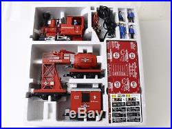 LGB 72940 Red Fire Train Set FEUERWEHR Light Use but Needs Fixes