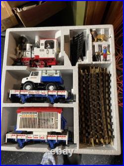 LGB 72988 CIRCUS TRAIN SET + Cassa Car + Caboose, Original Boxes No Transformer