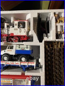 LGB 72988 CIRCUS TRAIN SET + Cassa Car + Caboose, Original Boxes No Transformer