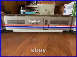LGB 91950 4 Pieces withDining Car Amtrak High Speed Train Set G Gauge RARE