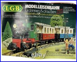 LGB Big G Scale The Blue Train Lehmann with Box Engine 2 Cars Track People Manual