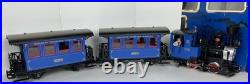 LGB Big G Scale The Blue Train Lehmann with Box Engine 2 Cars Track People Manual