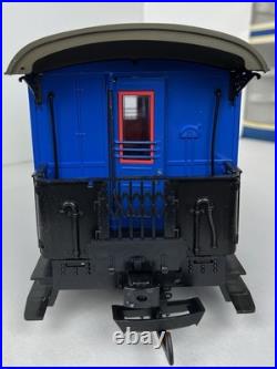 LGB Big G Scale The Blue Train Lehmann with Box Engine 2 Cars Track People Manual