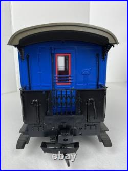 LGB Big G Scale The Blue Train Lehmann with Box Engine 2 Cars Track People Manual