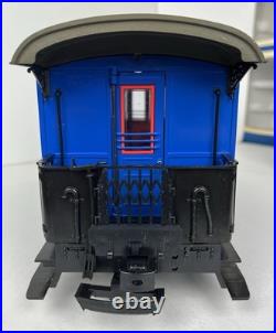 LGB Big G Scale The Blue Train Lehmann with Box Engine 2 Cars Track People Manual