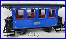 LGB Big G Scale The Blue Train Lehmann with Box Engine 2 Cars Track People Manual