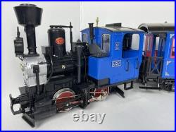 LGB Big G Scale The Blue Train Lehmann with Box Engine 2 Cars Track People Manual