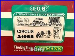 LGB Circus Train Vintage set 21988 + 1 ADDITIONAL CAR! G Scale Made in GERMANY