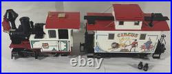LGB G-Gauge Circus Steam Locomotive Engine & Caboose Set G SCALE