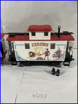 LGB G-Gauge Circus Steam Locomotive Engine & Caboose Set G SCALE