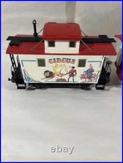 LGB G-Gauge Circus Steam Locomotive Engine & Caboose Set G SCALE