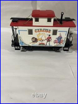 LGB G-Gauge Circus Steam Locomotive Engine & Caboose Set G SCALE