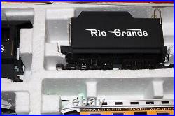 LGB G SCALE RIO GRANDE STEAM ENGINE TRAIN STARTER SET 72324 WITH BOX TESTED Rare