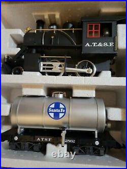 LGB G SCALE Santa Fe Freight Train Starter Set #72423 Engine, Track