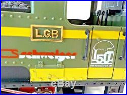 LGB G Scale 150th Anniversary Green Schweiger Steam Engine 4 p. C. Train Set