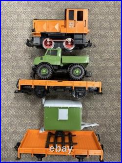 + LGB G Scale 20530 Diesel Locomotive 2 Car Work Train Set with Box