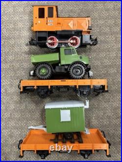 + LGB G Scale 20530 Diesel Locomotive 2 Car Work Train Set with Box