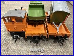 + LGB G Scale 20530 Diesel Locomotive 2 Car Work Train Set with Box