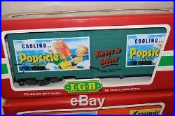 LGB G Scale 70634 Complete Ice Cream Train Set with5 Cars, MTS/DDC, Lights etc MIB