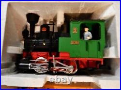 LGB G Scale #72402 Starter Steam Freight Train Set with Track and Transformer ex