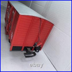 LGB G Scale Coca-Cola Box Car With Melody Sounds For Train, Set Layout