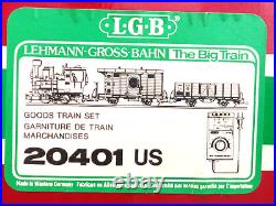 LGB G Scale Lehmann Gross Bahn LGB The Big Train Set 20401 in Box Plus 3