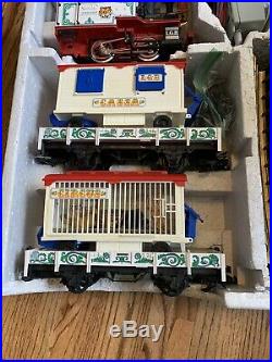 LGB G Scale Work Train Set LOCO 2 Cars and Transformer And Wiring, Works Great