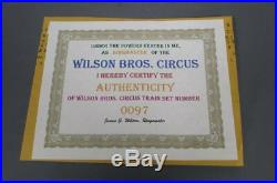 LGB G Wilson Bros. Circus Limited Edition Complete Train Set Series Number 009
