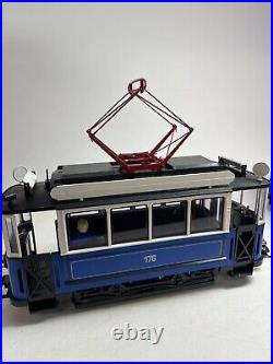 LGB G scale Engine 20202 Blue Trolley Train Set