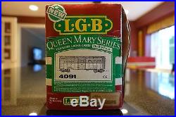 LGB G scale Train Queen Mary Series Rio Grande Loco, Caboose and Box Car Set