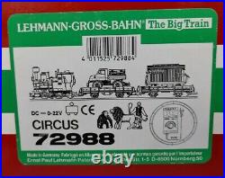 LGB LEHMANN 72988 Circus Train Set With Box G-Scale Trains NICE-LOOKING SET