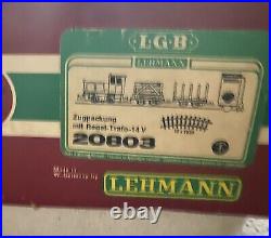 LGB LEHMANN G SCALE #20803 WORK STEAM TRAIN SET in ORIGINAL BOX