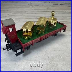 LGB Lehmann G Scale 30th Anniversary 1968-1998 Flat Car Gold Train Display Set