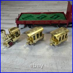 LGB Lehmann G Scale 30th Anniversary 1968-1998 Flat Car Gold Train Display Set