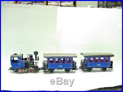 LGB (Lehmann) G Scale The Blue Train Anniversary 3 p. C. Train Set No. 20301