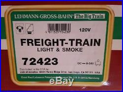 LGB Lehmann Gross Bahn Freight Train Light & Smoke #72423 Starter Set