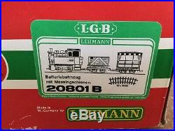 LGB Lehmann Gross G Scale Starter Train Set Track 20601 20801B Near Mint in Box