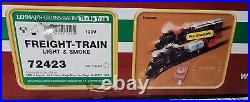 LGB Santa Fe Freight The Big Train Starter Set 72423 G Light & Smoke