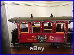LGB (The Big Train)set of engine w. 3 passenger cars