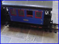 LGB The Blue Train Starter Set with 0-4-0 Engine, 2 Cars, Track, P/S, Figures