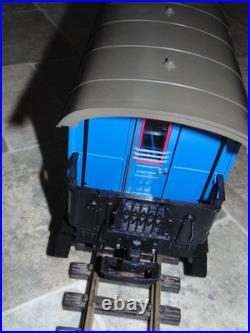 LGB The Blue Train Starter Set with 0-4-0 Engine, 2 Cars, Track, P/S, Figures